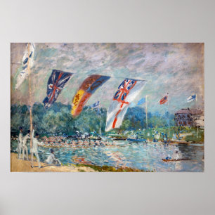 Alfred Sisley - Regatta i Molesey Poster