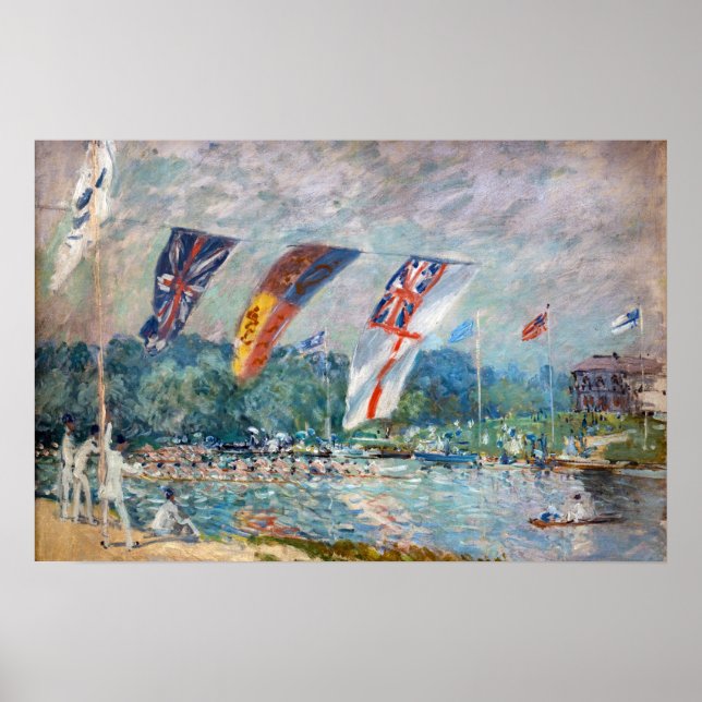 Alfred Sisley - Regatta i Molesey Poster (Framsidan)