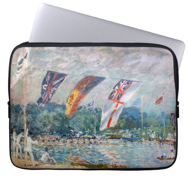 Alfred Sisley - Regatta vid Molesey Laptop Fodral (Framsidan)