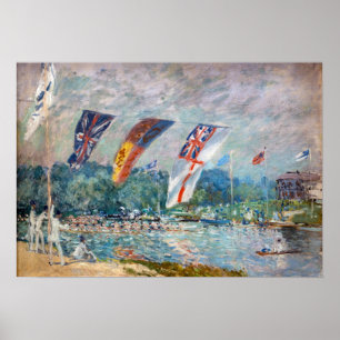 Alfred Sisley - Regatta vid Molesey Poster