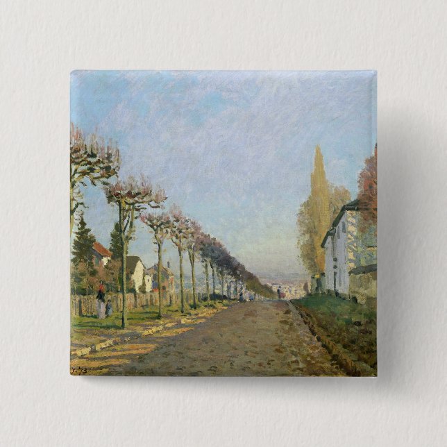 Alfred Sisley | Rue de la Bearbeta med maskin, Knapp (Framsida)