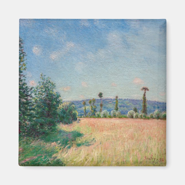 Alfred Sisley - Sahurs Meadows på morgonen Sol Magnet (Framsidan)