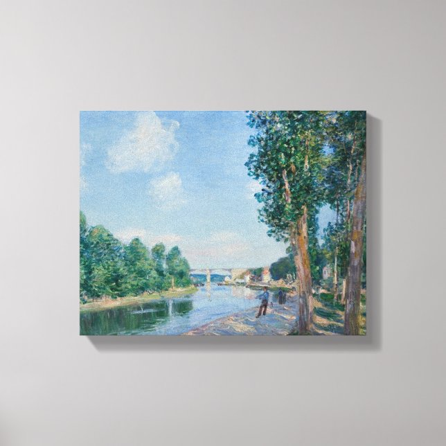 Alfred Sisley - Saint-Mammes. June Sunshine Canvastryck (Framsida)