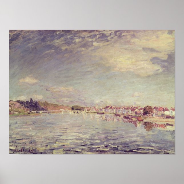 Alfred Sisley | Saint-Mammes Poster (Framsidan)