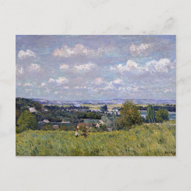 Alfred Sisley | Seine-dalen i St-Cloud Vykort (Framsida)