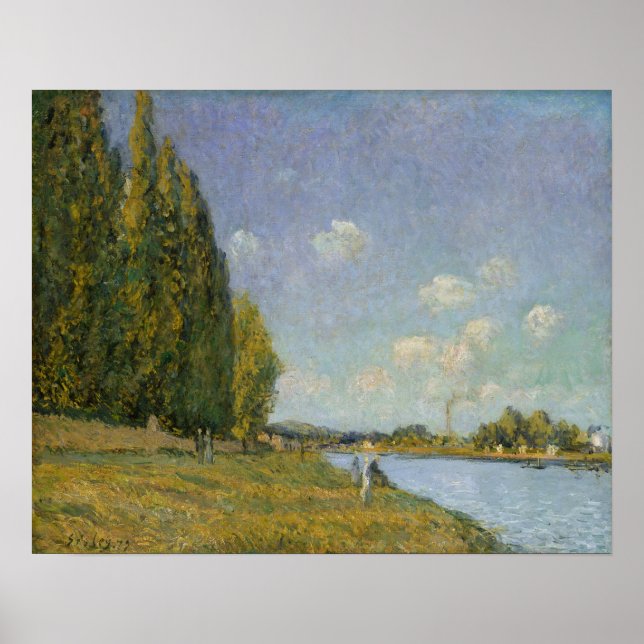 Alfred Sisley | Seine vid Billancourt Poster (Framsidan)