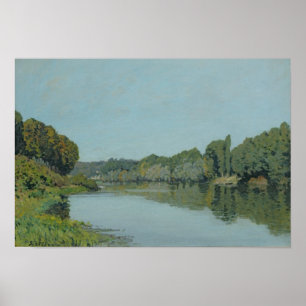 Alfred Sisley Seine vid Bougival Poster