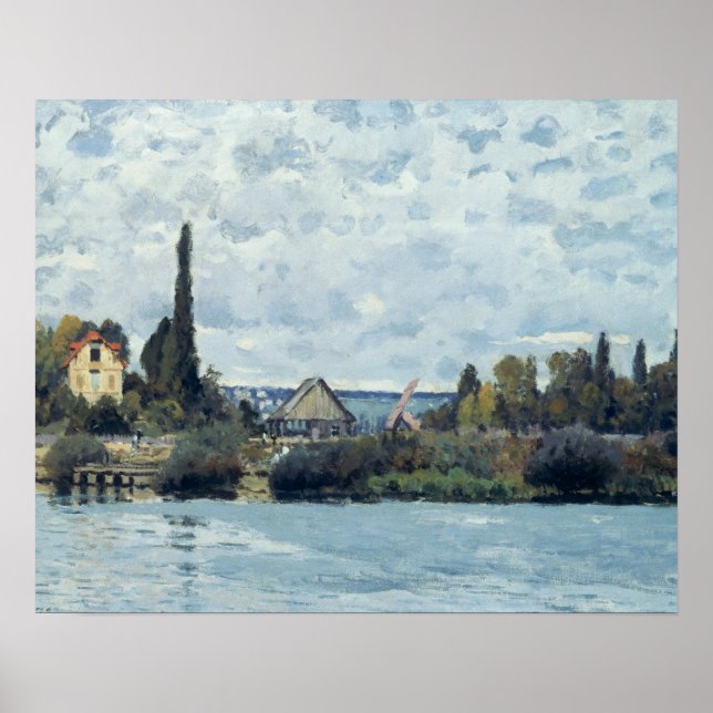 Alfred Sisley | Seine vid Bougival Poster (Framsidan)
