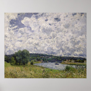 Alfred Sisley Seinen på Suresnes Poster