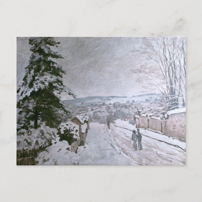ALFRED SISLEY - SNÖ AT LOUVECIENNES VYKORT (Framsida)