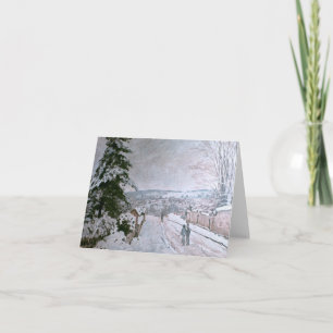 ALFRED SISLEY - SNÖ PÅ LOUVECIENNES HELGKORT