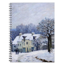 Alfred Sisley - Ställe Chenil i Marly, Snö Effect Anteckningsbok