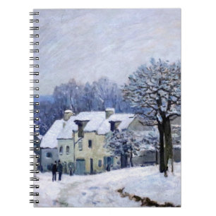 Alfred Sisley - Ställe Chenil i Marly, Snö Effect Anteckningsbok