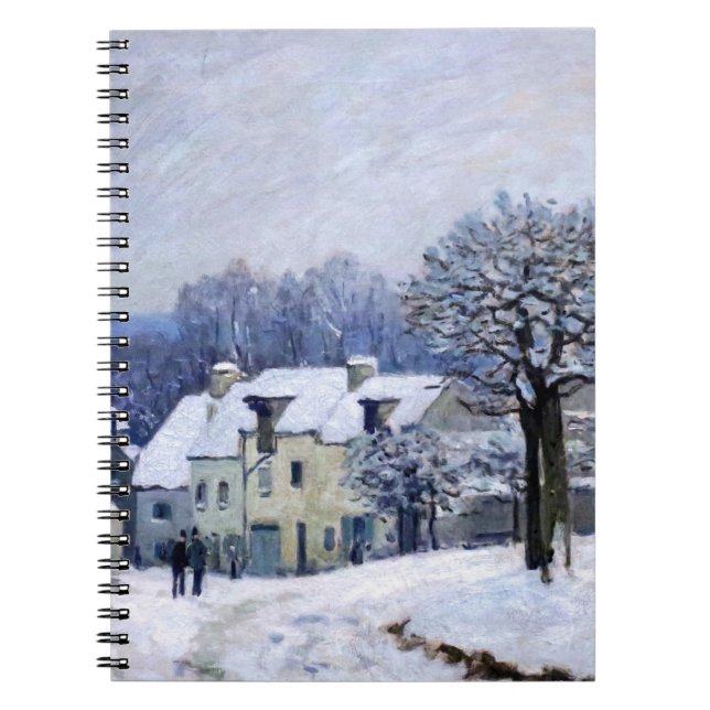 Alfred Sisley - Ställe Chenil i Marly, Snö Effect Anteckningsbok (Framsidan)