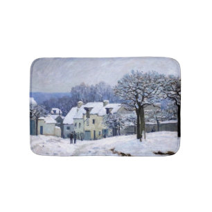 Alfred Sisley - Ställe Chenil i Marly, Snö Effect Badrumsmatta