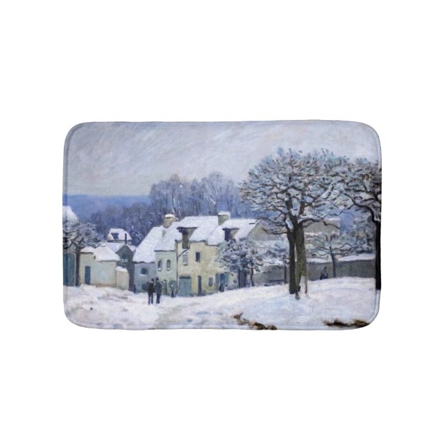 Alfred Sisley - Ställe Chenil i Marly, Snö Effect Badrumsmatta (Framsidan)