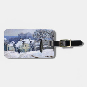Alfred Sisley - Ställe Chenil i Marly, Snö Effect Bagagebricka