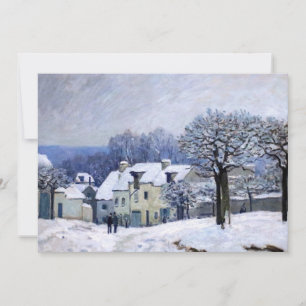Alfred Sisley - Ställe Chenil i Marly, Snö Effect Inbjudningar