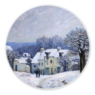 Alfred Sisley - Ställe Chenil i Marly, Snö Effect Knopp