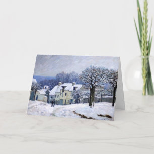 Alfred Sisley - Ställe Chenil i Marly, Snö Effect Kort