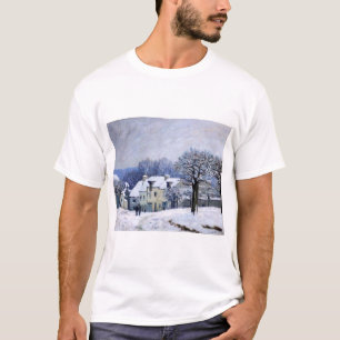 Alfred Sisley - Ställe Chenil i Marly, Snö Effect T Shirt