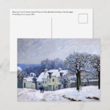 Alfred Sisley - Ställe Chenil i Marly, Snö Effect