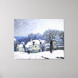 Alfred Sisley Ställe du Chenil i Marly, snö Canvastryck