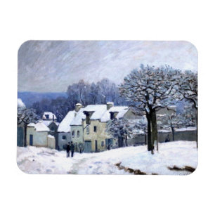 Alfred Sisley Ställe du Chenil i Marly, snö Magnet