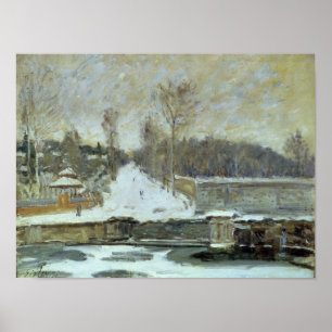 Alfred Sisley Ställe i Marly-le-Roi Poster