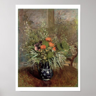 Alfred Sisley stilleben av vildblommor Poster