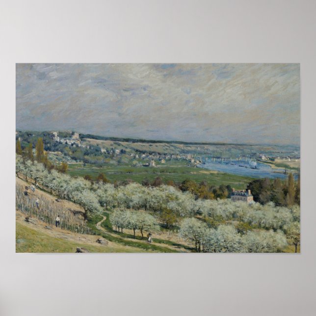 Alfred Sisley - Terrace vid Saint-Germain Poster (Framsidan)