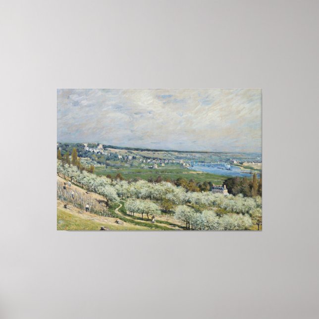Alfred Sisley Terrace vid Saint-Germain, Vår Canvastryck (Framsida)