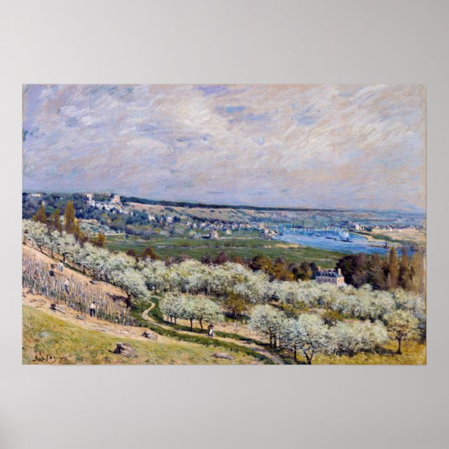 Alfred Sisley - Terrace vid Saint-Germain, Vår Poster (Framsidan)