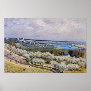 Alfred Sisley - Terrass i Saint-Germain, vår Poster