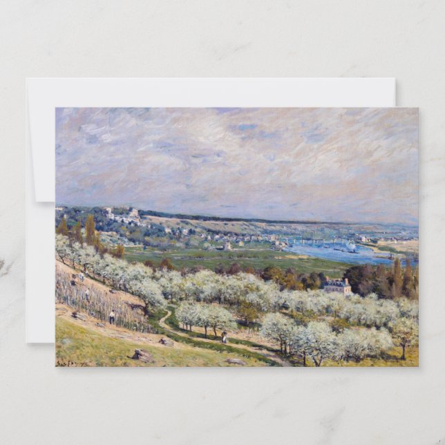 Alfred Sisley - Terrass vid Saint-Germain, vår Inbjudningar (Framsida)