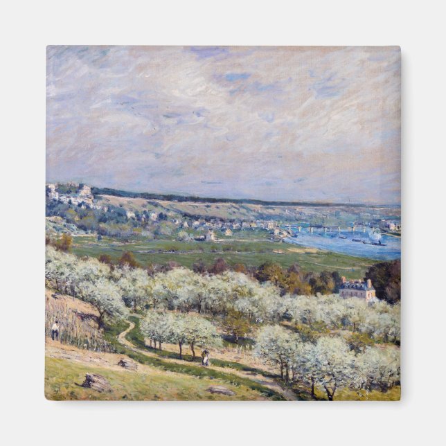Alfred Sisley - Terrass vid Saint-Germain, vår Magnet (Framsidan)