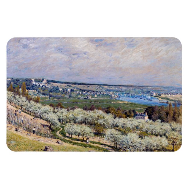 Alfred Sisley - Terrass vid Saint-Germain, vår Magnet (Horisontell)