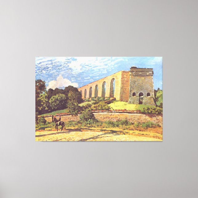 Alfred Sisley The Aquuppfot of Marly Canvastryck (Framsida)