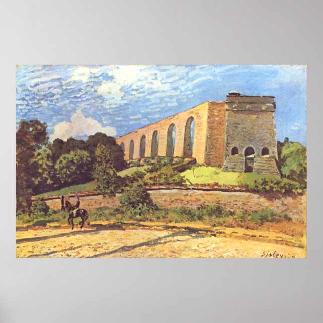 Alfred Sisley The Aquuppfot of Marly Poster (Framsidan)