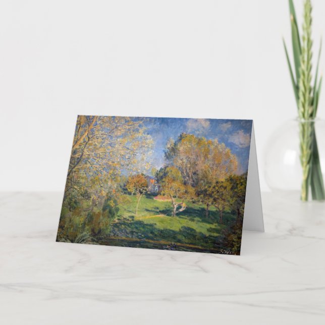 Alfred Sisley - The Garden of Hoschede, Montgeron Kort (Framsida)