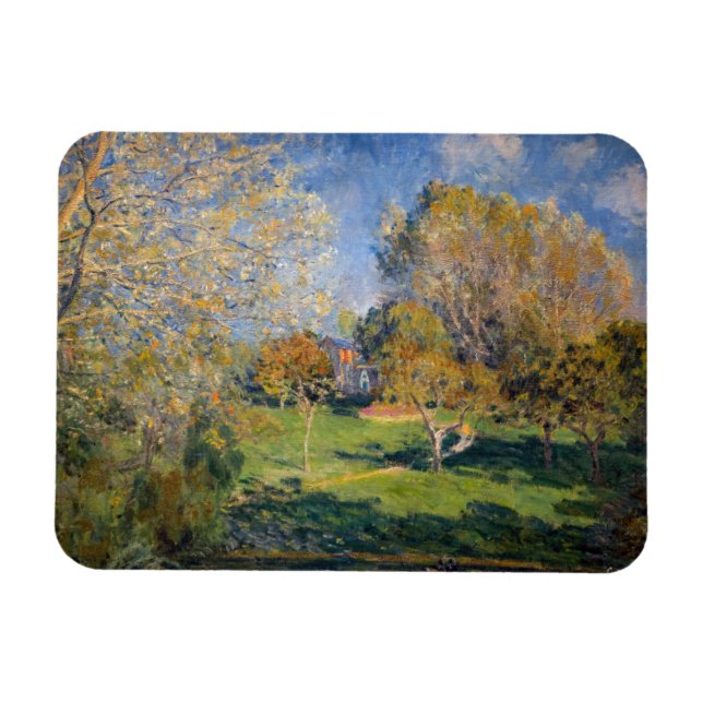 Alfred Sisley - The Garden of Hoschede, Montgeron Magnet (Horisontell)