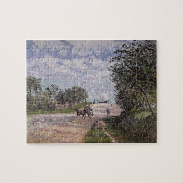 Alfred Sisley | vägen från Mantes Pussel (Horisontell)