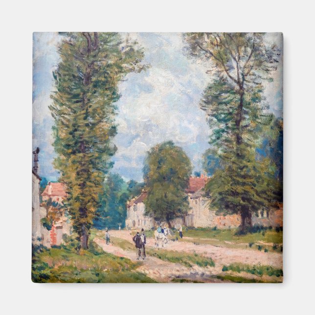 Alfred Sisley - Vägen till Versailles Magnet (Framsidan)