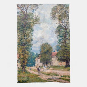 Alfred Sisley - Versailles Road Kökshandduk