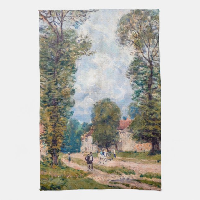 Alfred Sisley - Versailles Road Kökshandduk (Vertikal)