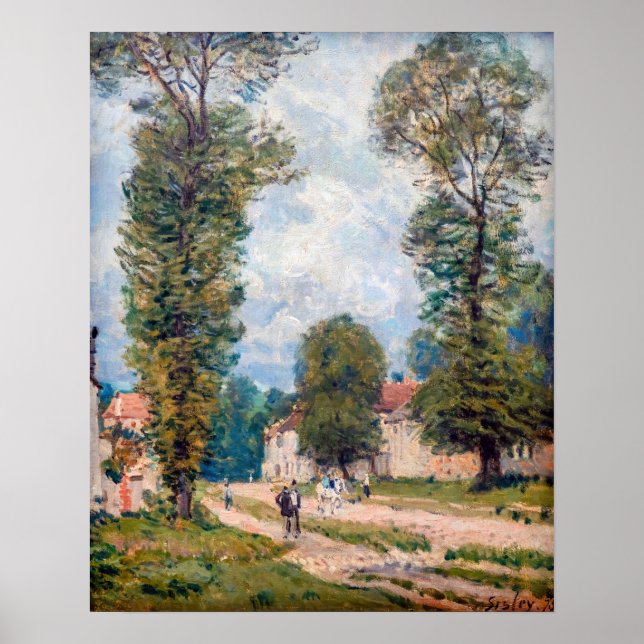 Alfred Sisley - Versaillesvägen Poster (Framsidan)