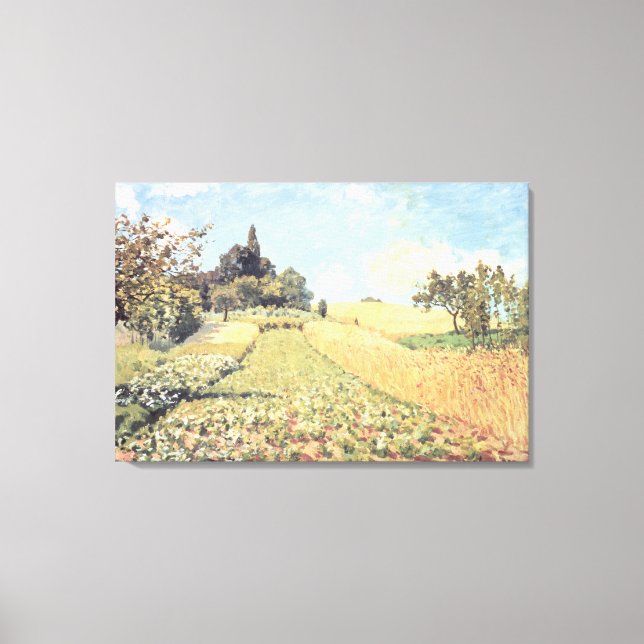Alfred Sisley | Vete Fält Canvastryck (Framsida)