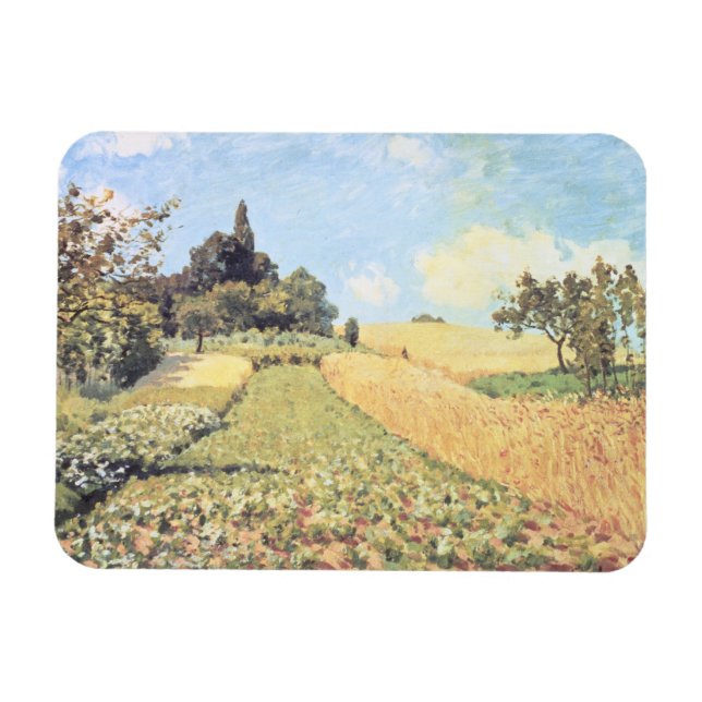 Alfred Sisley | Vete Fält Magnet (Horisontell)