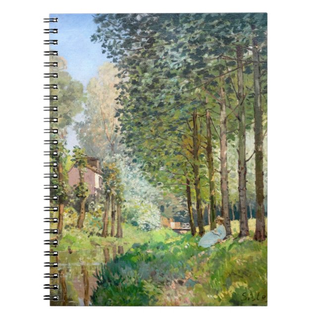 Alfred Sisley - Vila längs ån Anteckningsbok (Framsidan)