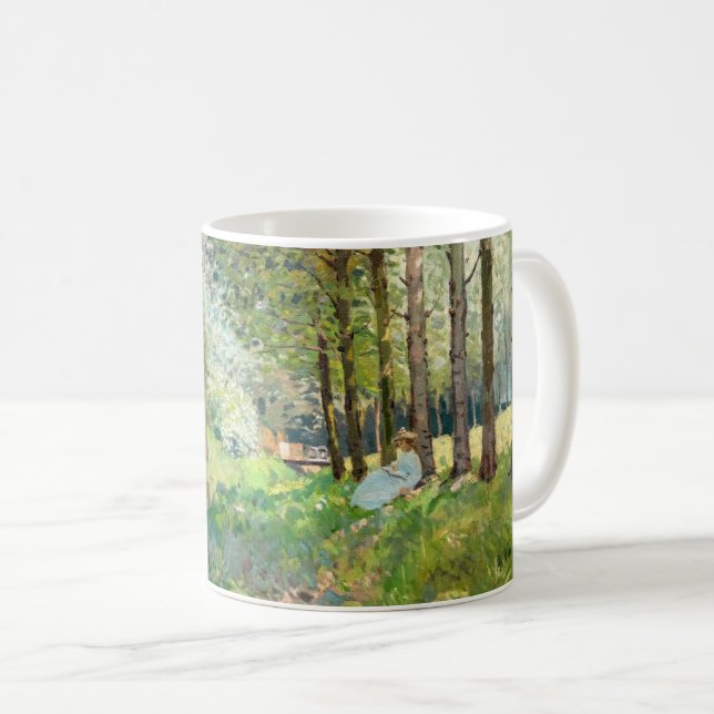 Alfred Sisley - Vila längs bäcken Kaffemugg (Framsida höger)